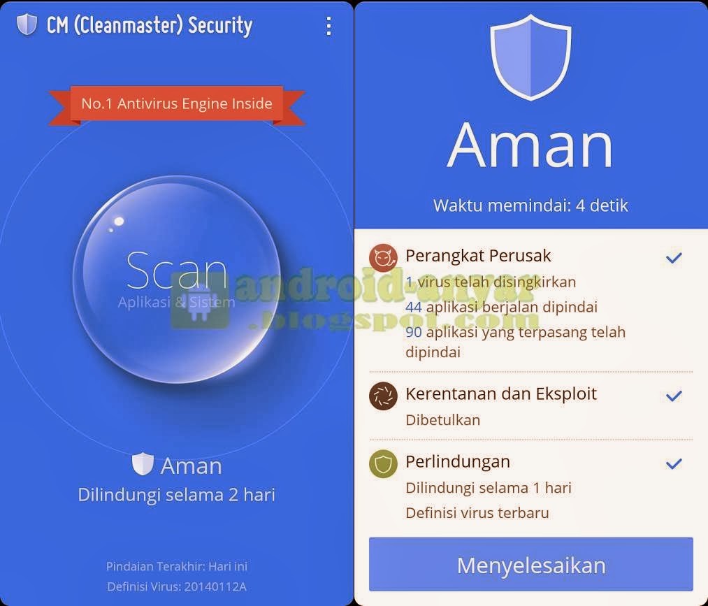 √ CM Security, Antivirus Android Baru dengan Peringkat Terbaik