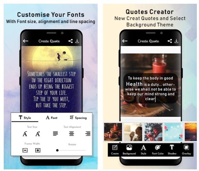 15 Best Quotes creator apps for Android Androidappsforme find and