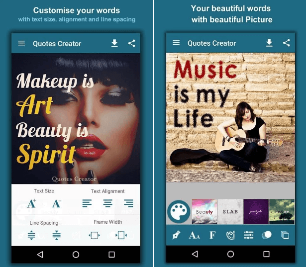 15 Best Quotes creator apps for Android Androidappsforme find and