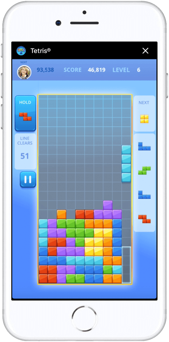 Play Tetris with your friends in the Facebook Messenger Instant Games