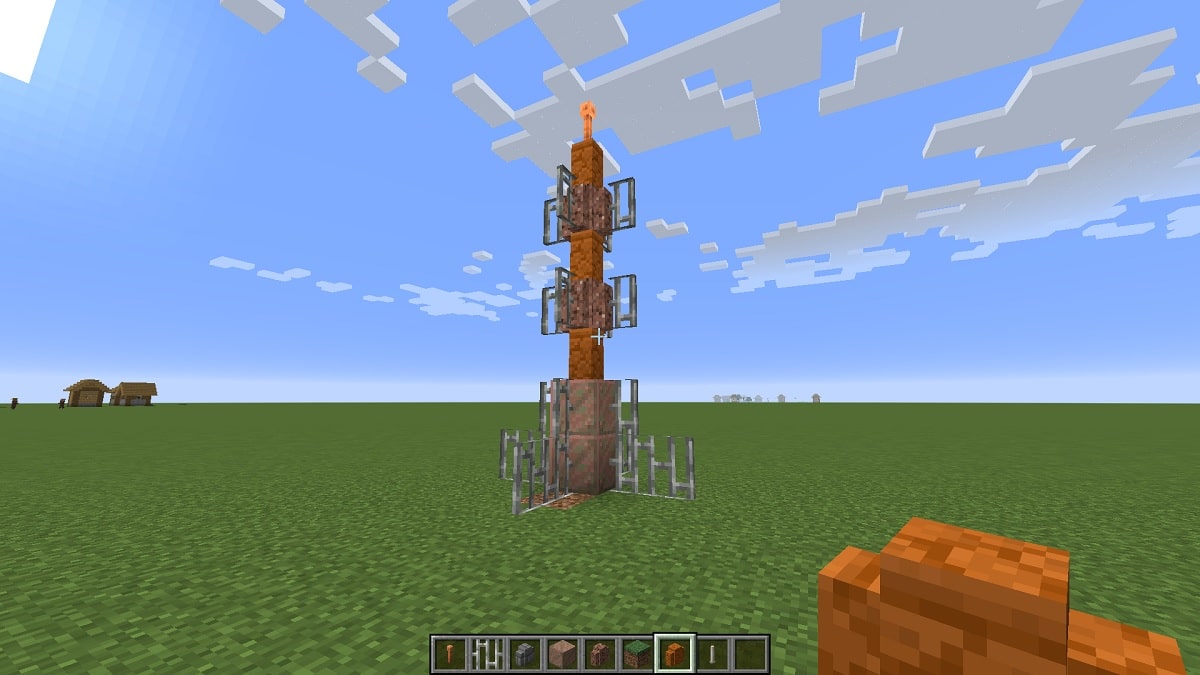 How to make a lightning rod in Minecraft Gearrice