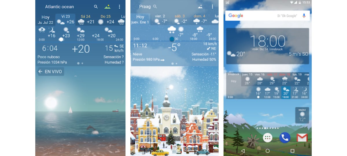 How to use the Google weather app and get the weather on the screen