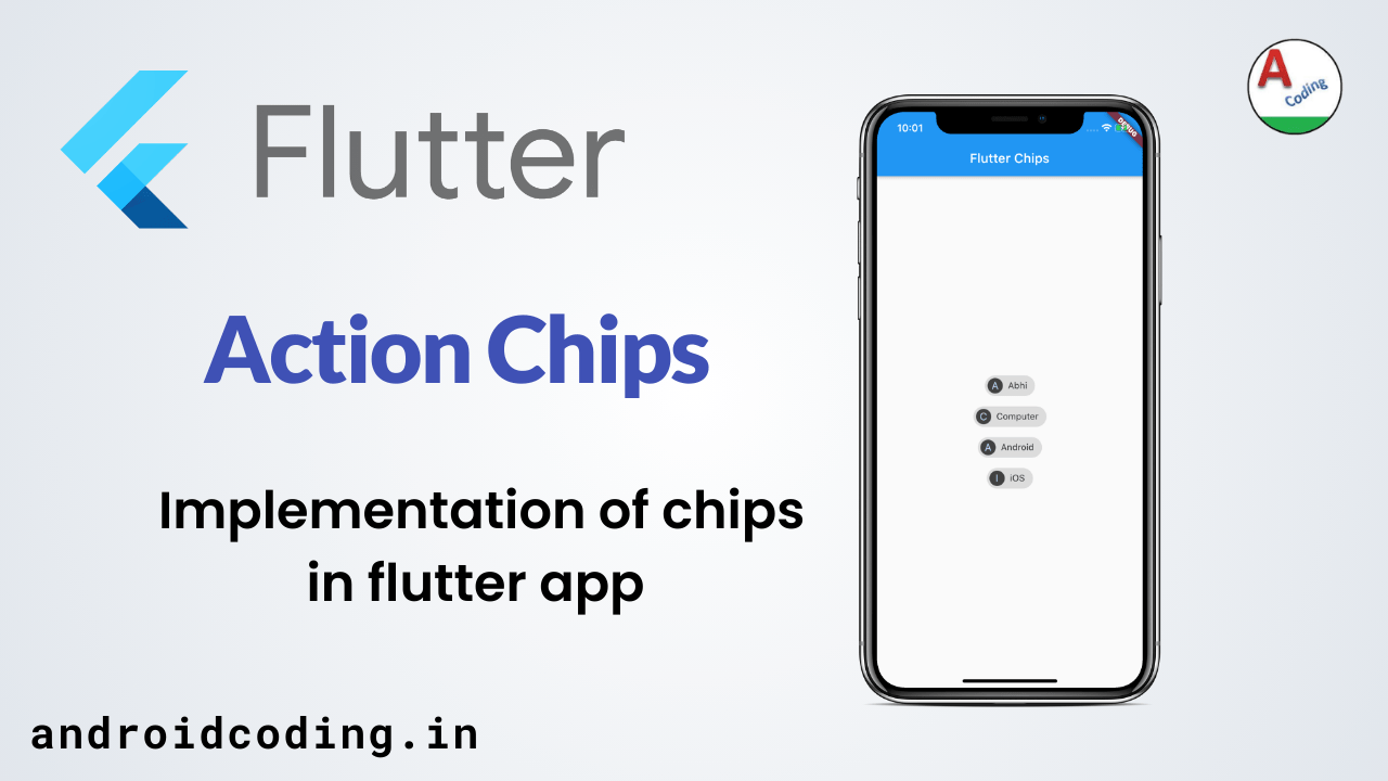 Flutter chips implementation tutorial for beginners
