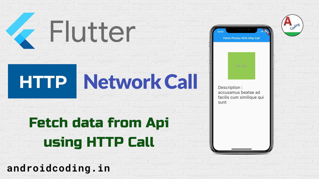 Flutter HTTP Library Implementation Http Network Call