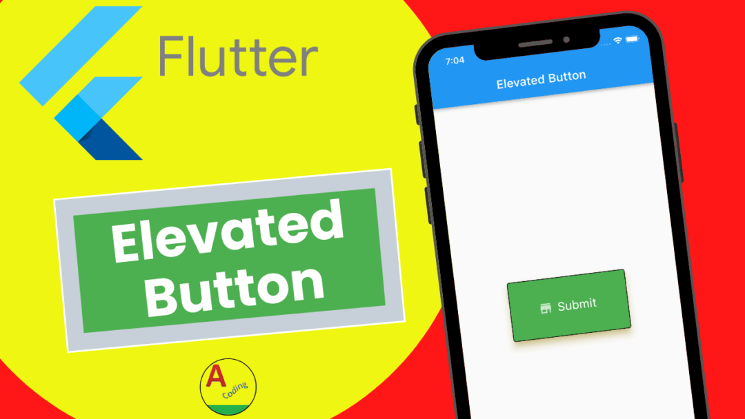 Elevated Button Flutter New Widget Examples AndroidCoding.in