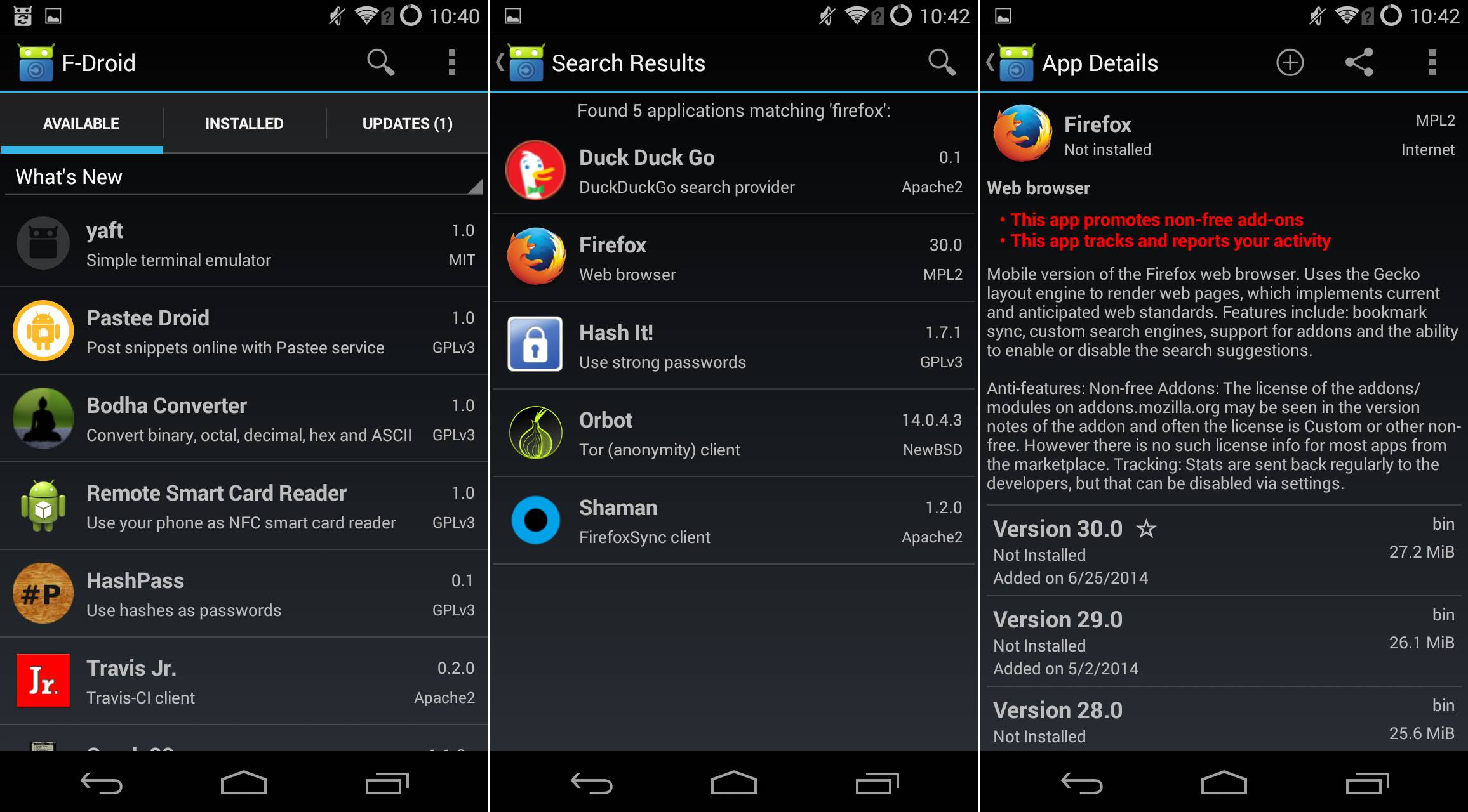 FDroid finally sees user interface improvements after six