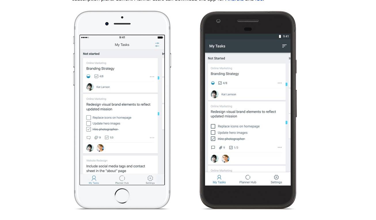 Microsoft Planner now available as a mobile app for Android Android