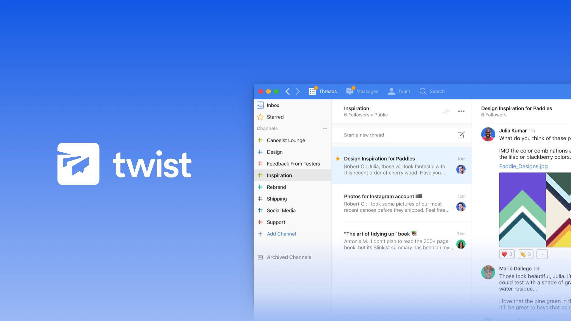 Twist group chat app keeps your communication organized Android Community