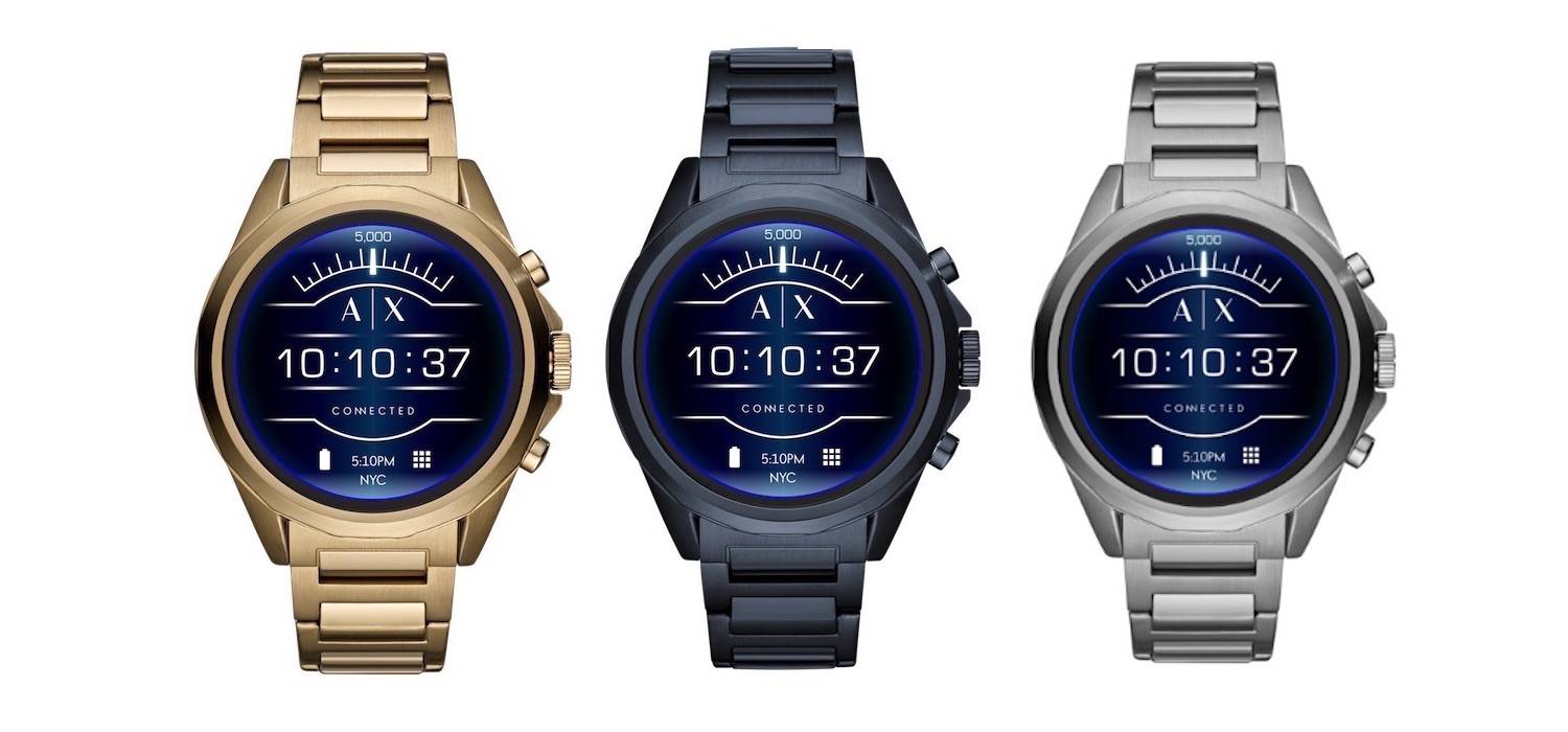 Armani Exchange touchscreen smartwatch launches, ready