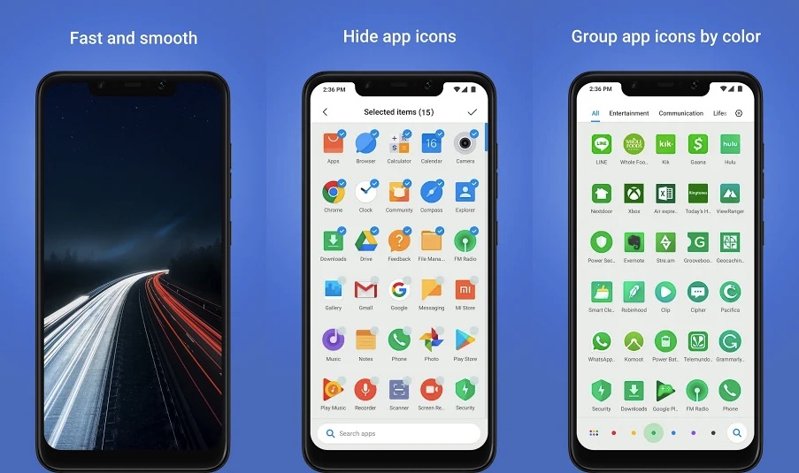 POCO Launcher updated with better App vault