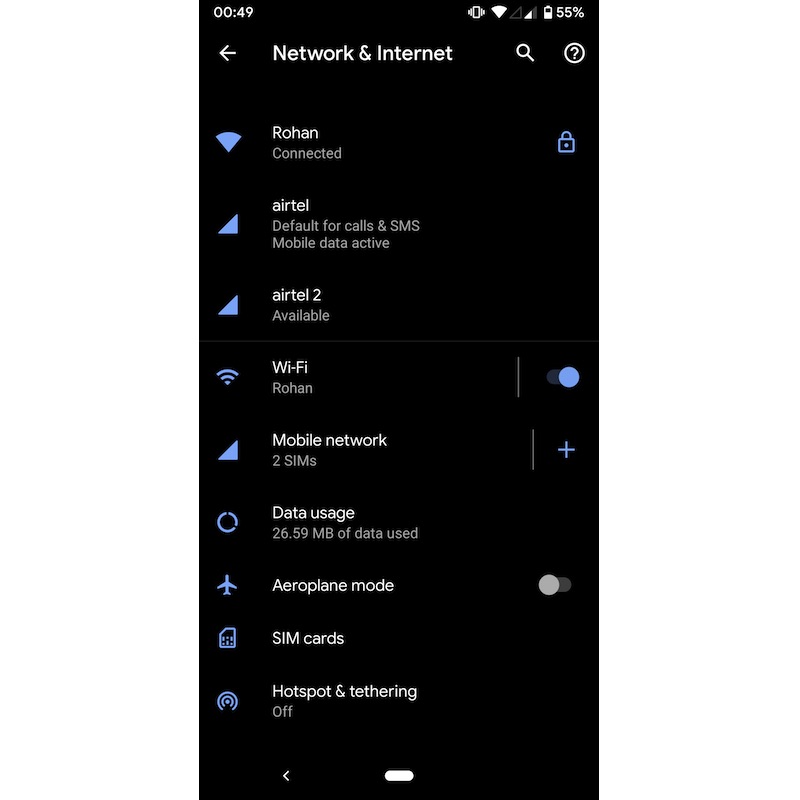 Dual Sim Dual Standby support added to Android Q Beta 2 Android Community