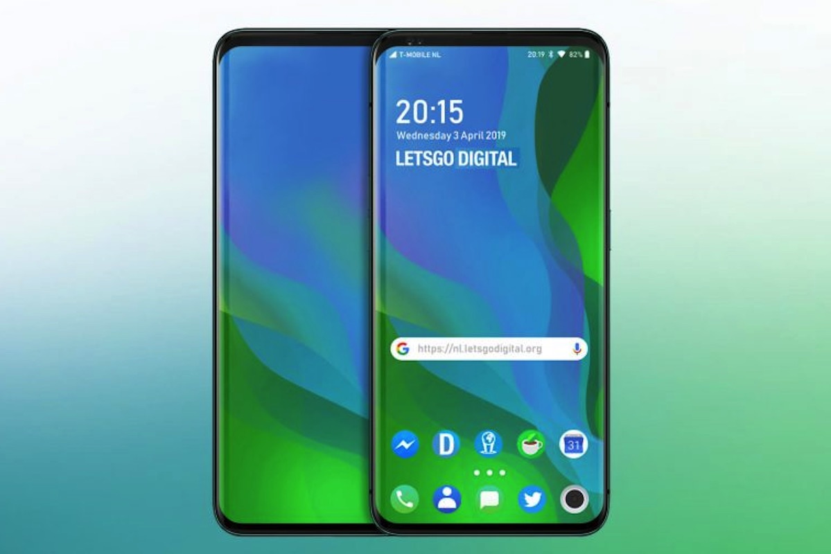 OPPO phones with popup display, sideslider screen rendered Android