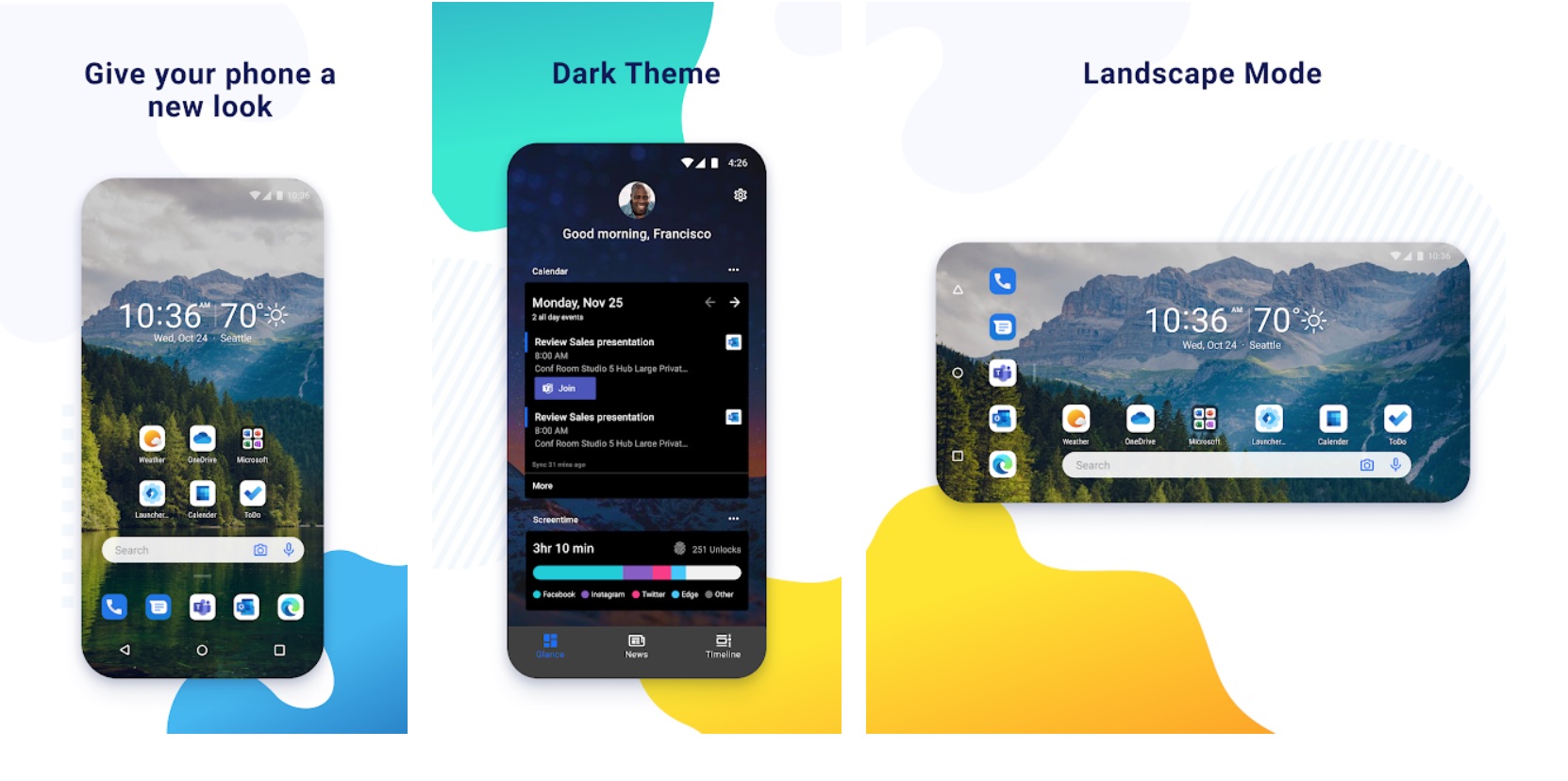 Microsoft Launcher Preview 6.0 brings better dark mode, landscape mode