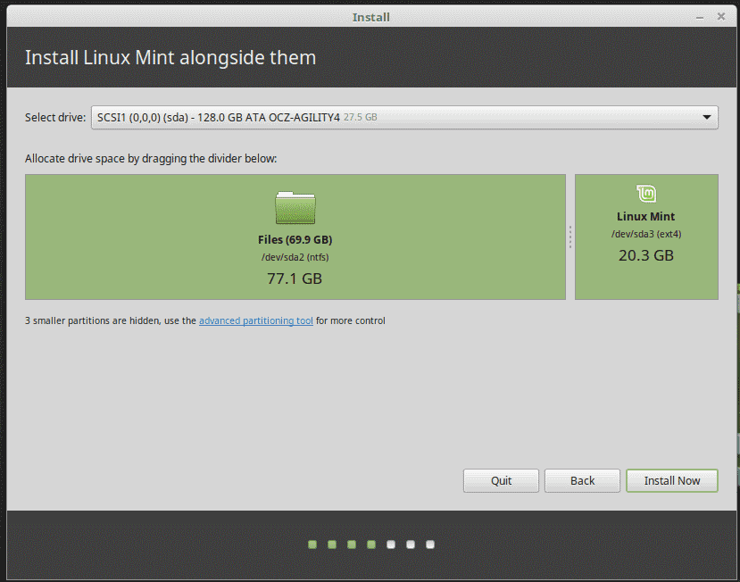 Configuración de un arranque dual de Windows / Linux Mint usando MBR