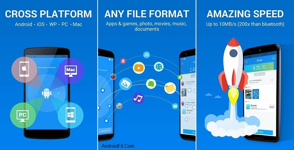 SHAREit APK v4.0.58_ww free Download for Android, iOS