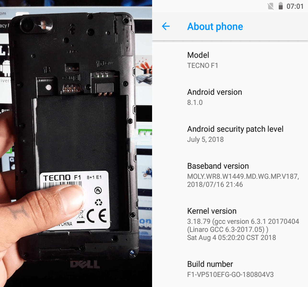 Tecno F1 Flash File All Version MT6580 Official Firmware Download