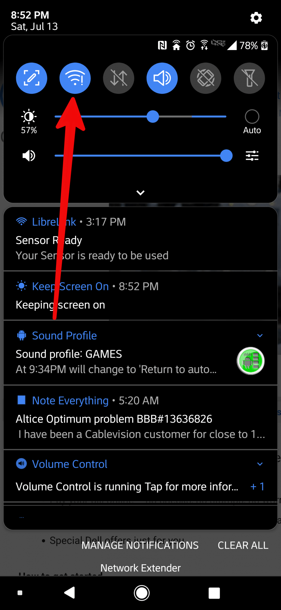 Question about shortcut Wifi Icon LG V40 ThinQ Android Forums