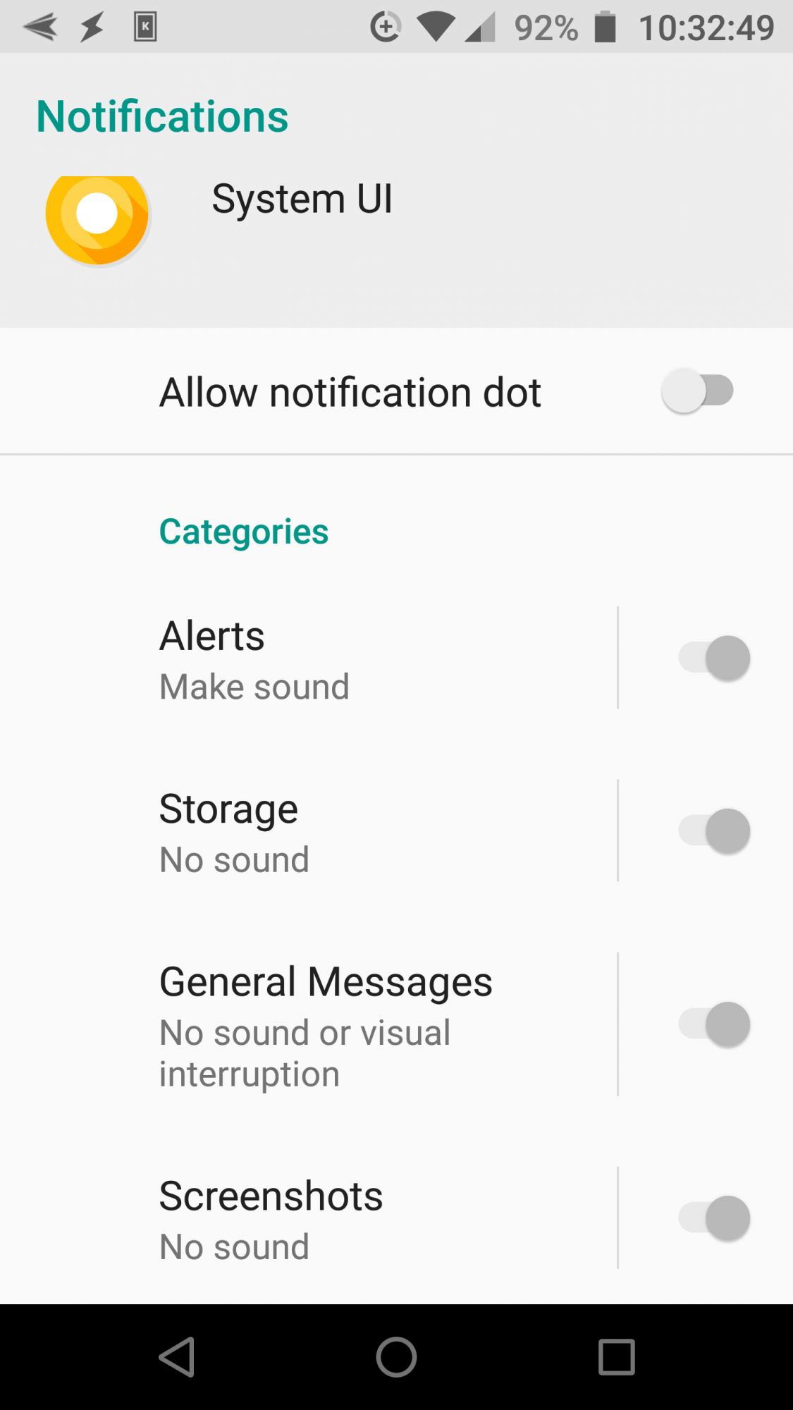 [SOLVED] Get rid of screenshot notification? Android Help Android