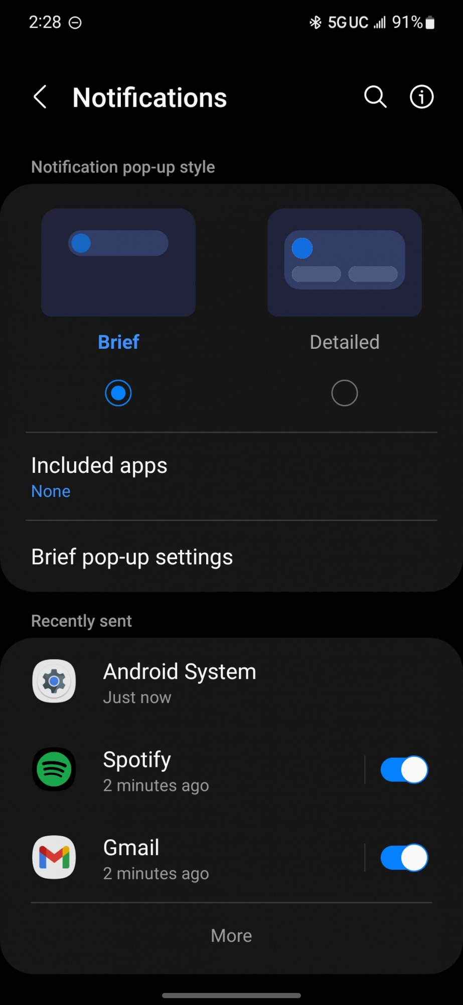 How to stop notifications from popping up from the top of the screen