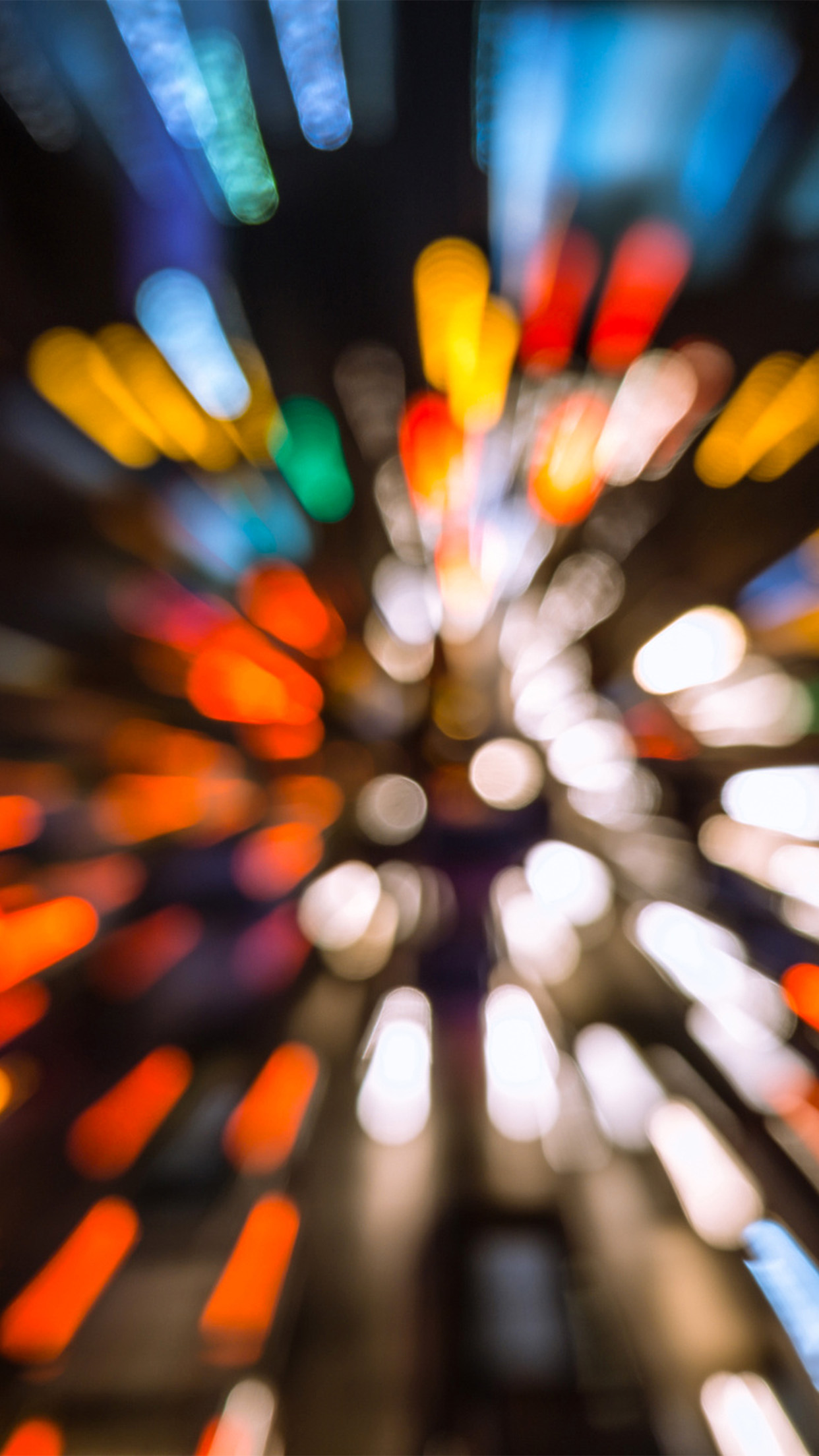Bokeh Light Fast Speed Pattern Rainbow Android wallpaper