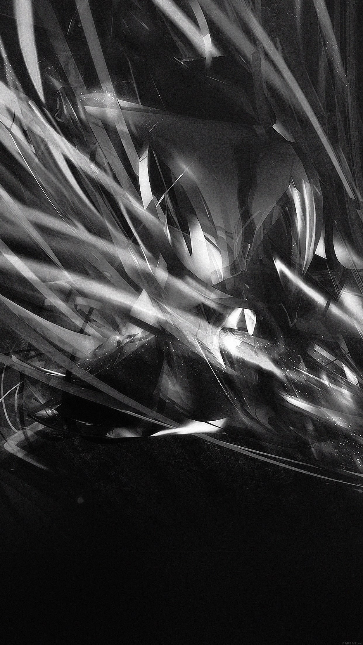 Black Abstract Art Wallpaper