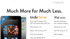 Werbeanzeige: Amazon attackiert Apples iPad Mini