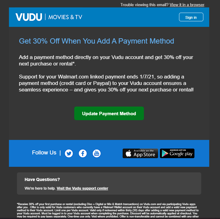 [Fixed] VUDU not working on Smart TV? Android Nature