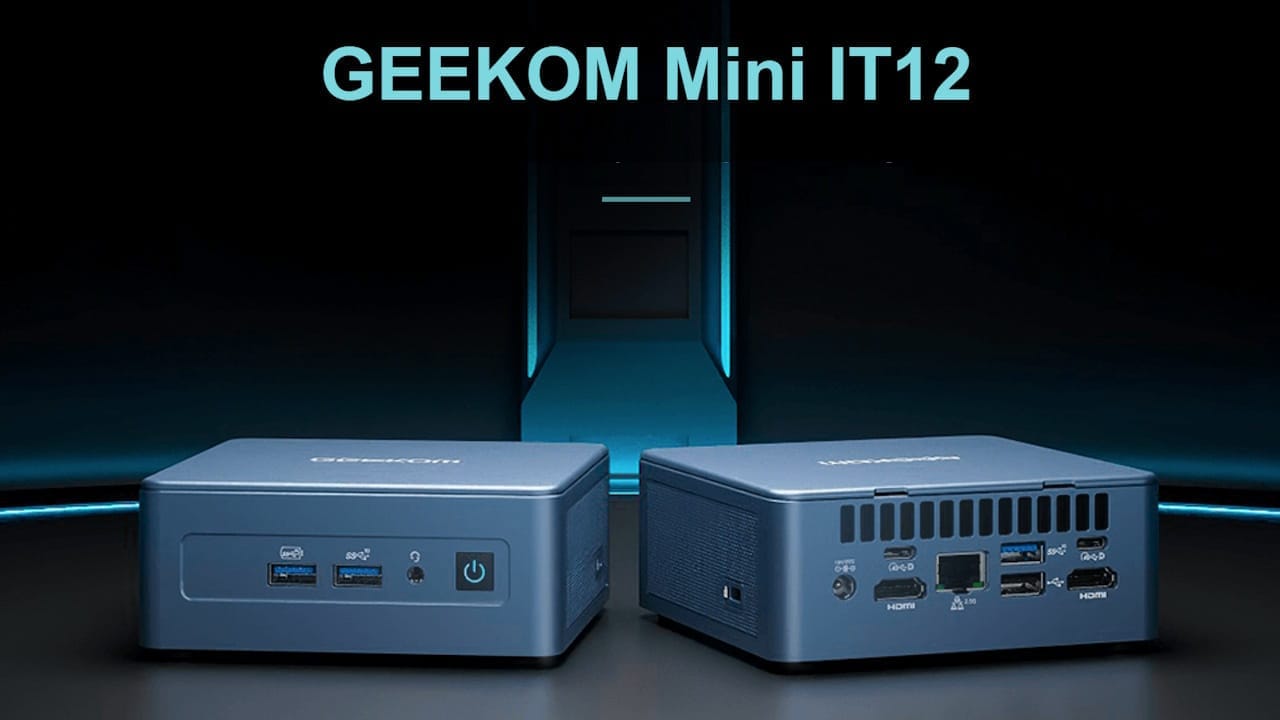 GEEKOM Mini IT12, nuevo mini PC Intel con dos puertos USB4
