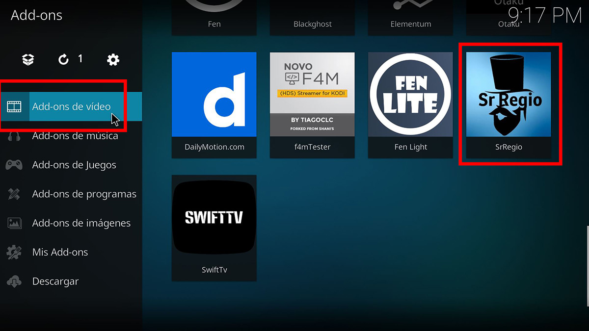 Cómo instalar Sr Regio en Kodi (2024) paso a paso