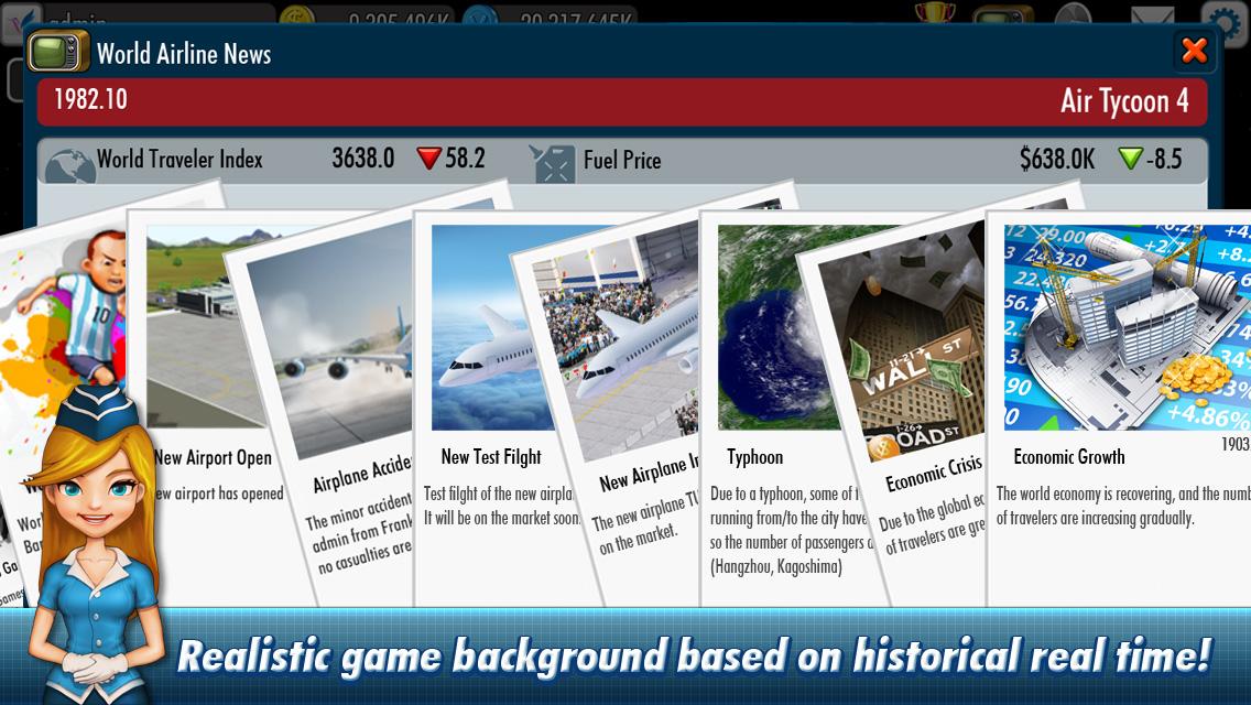 Download AirTycoon 4 1.4.7 APK (MOD money) for android