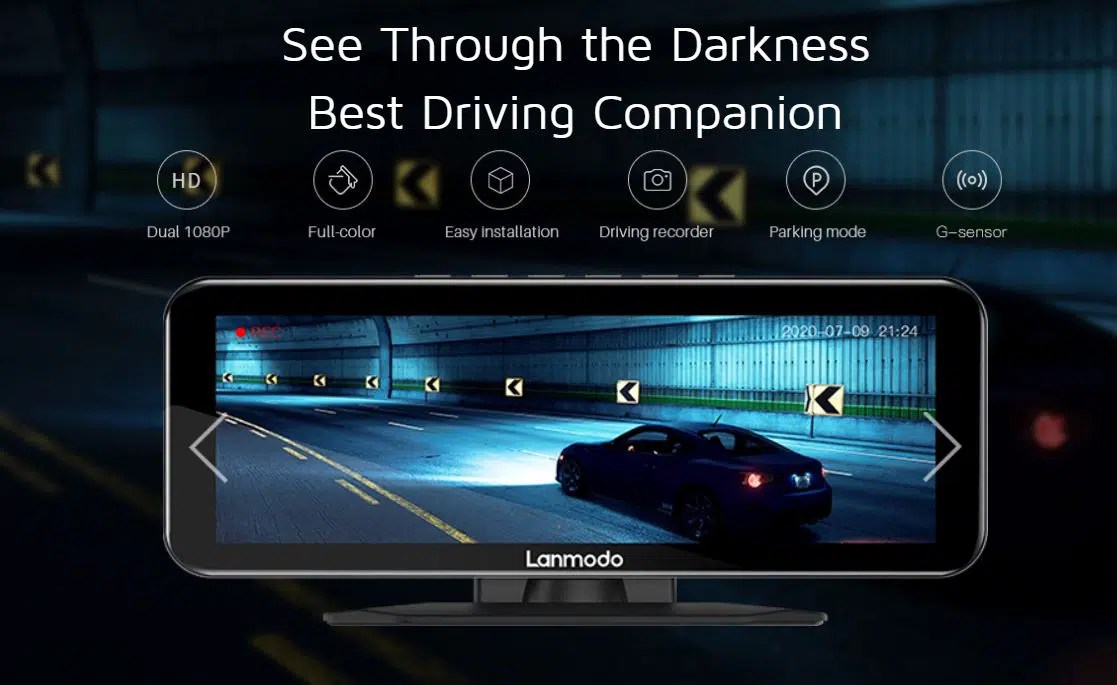 Lanmodo Vast Pro Night Vision Dash Camera a Golden Member