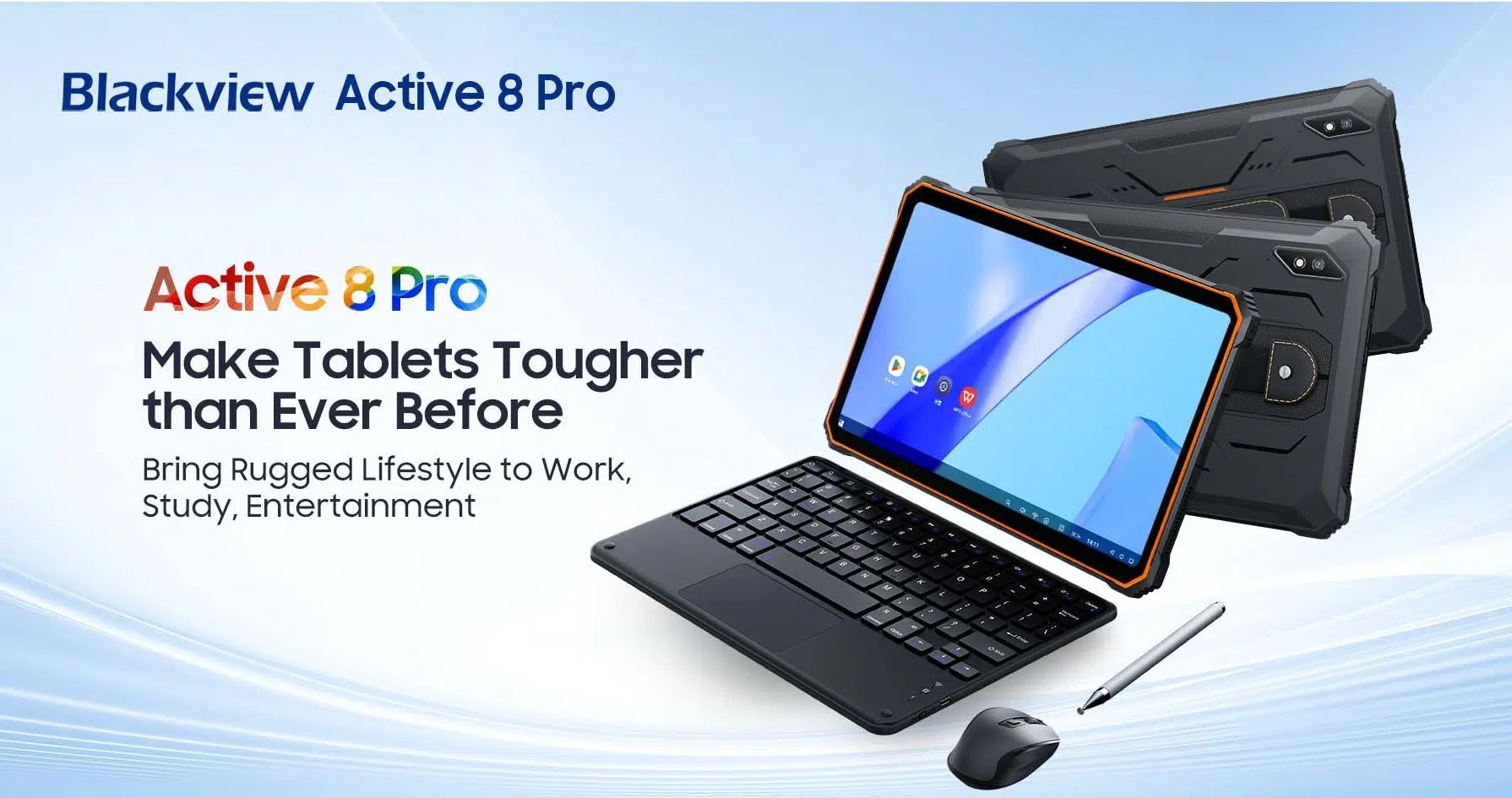 Blackview Active 8 Pro is a Flagship Rugged Tablet with 22000mAh battery