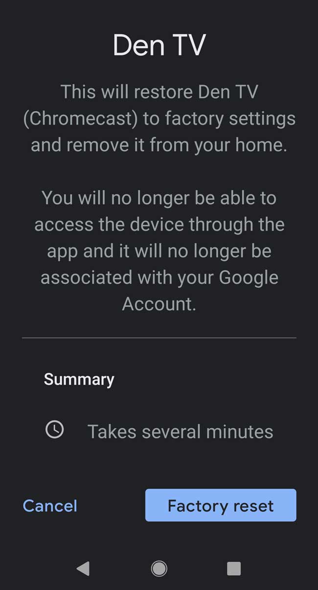 3 Ways to Factory Reset Your Chromecast [All Versions]