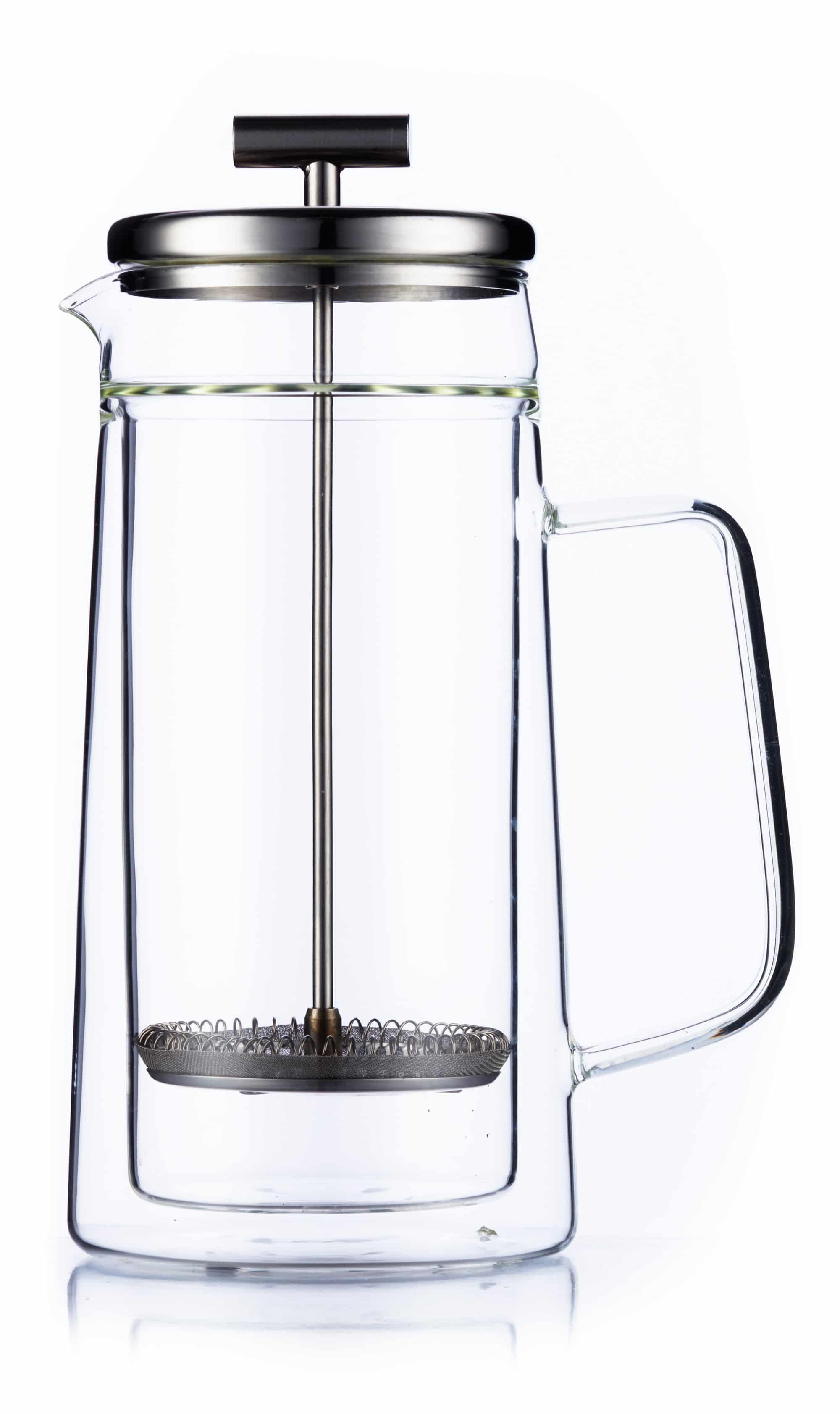 Andronicas French Press Coffee Maker Cafetiere Double Wall Glass