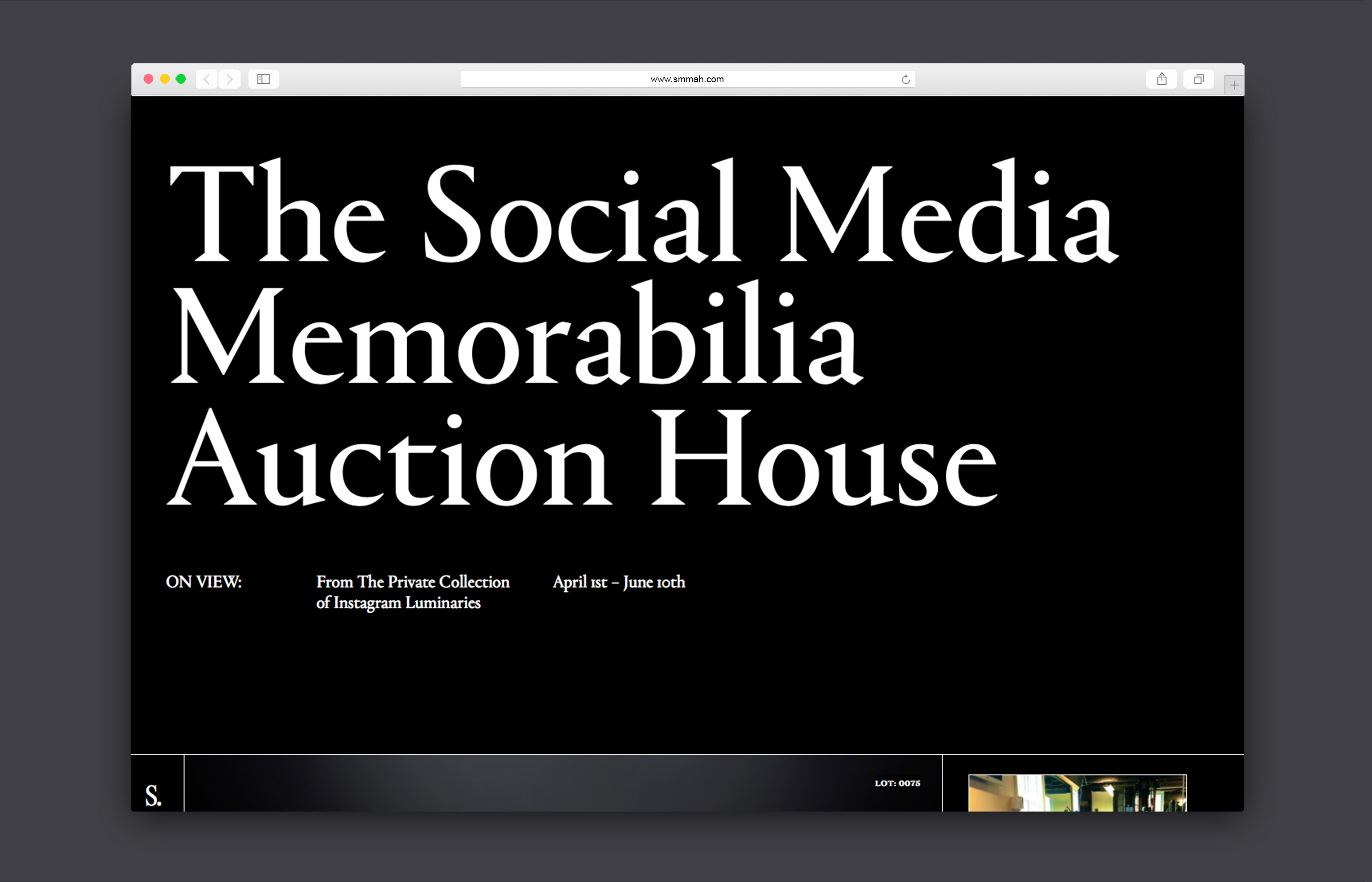 THE SOCIAL MEDIA MEMORABILIA AUCTION HOUSE — Talmor & Talmor & Talmor