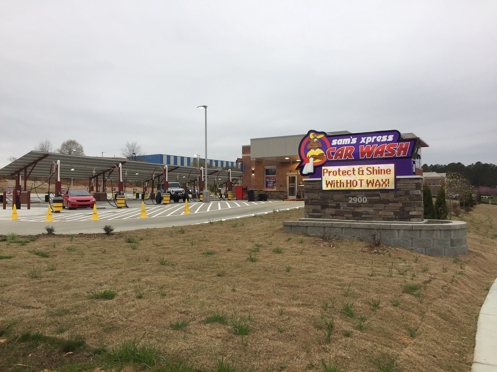 Sam's Xpress Car Wash Wake Forest Andujar Construction