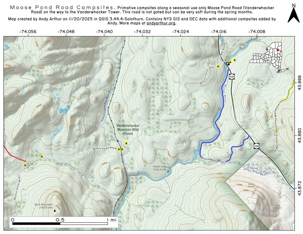 Map Lake Bonaparte Andy