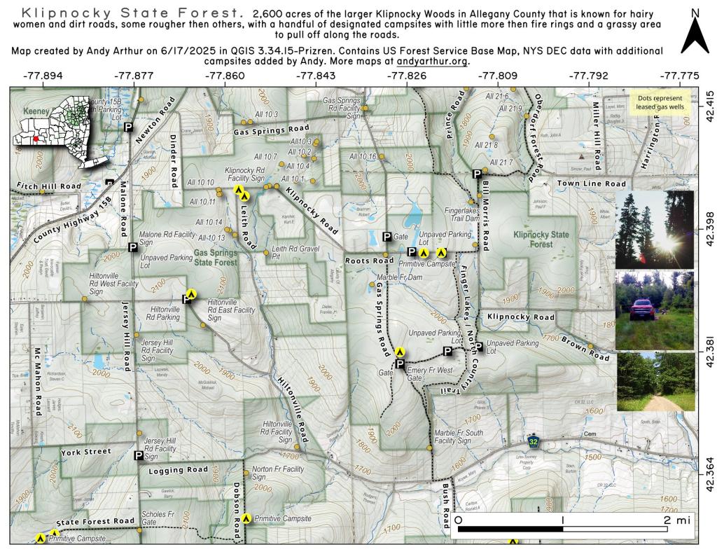 Klipnocky State Forest Maps, Photos, Videos, Aerial Photography