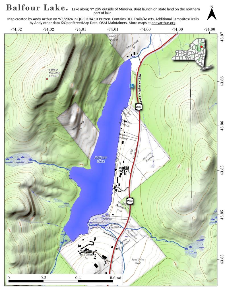 Map Balfour Lake Andy