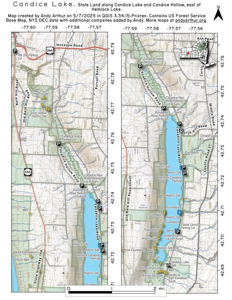 HemlockCanadice Lake State Forest Maps, Photos, Videos, Aerial