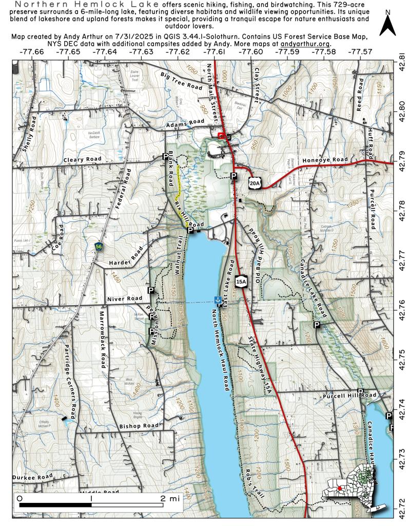 HemlockCanadice Lake State Forest Maps, Photos, Videos, Aerial