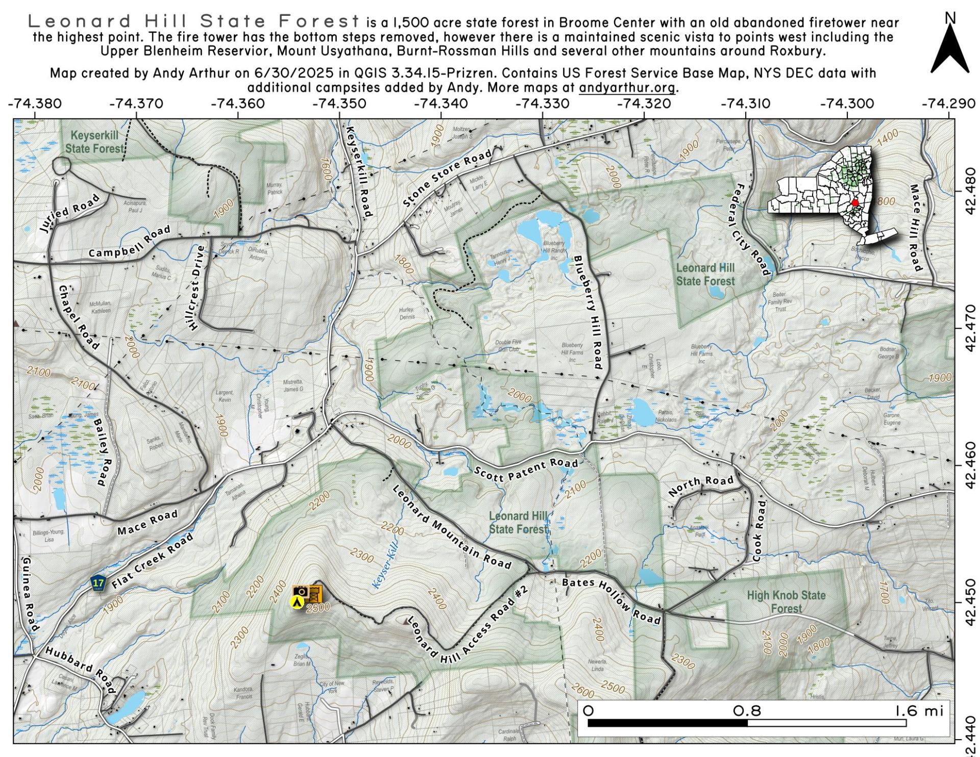 Leonard Hill State Forest Maps, Photos, Videos, Aerial Photography