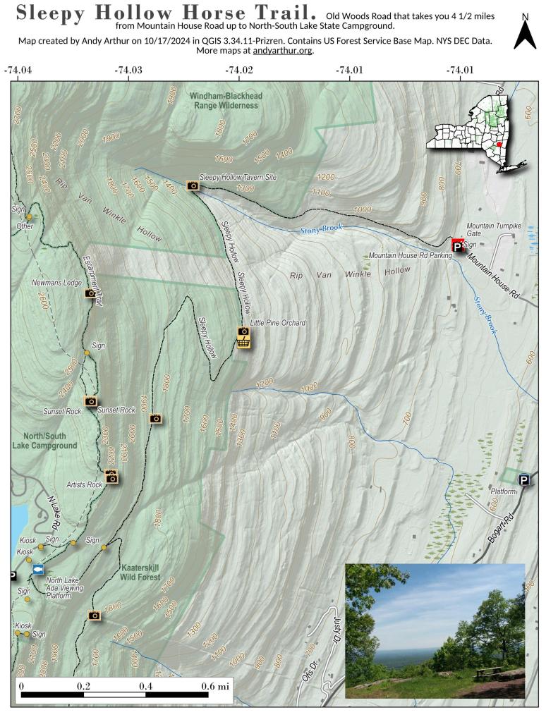Map Sleepy Hollow Horse Trail Andy