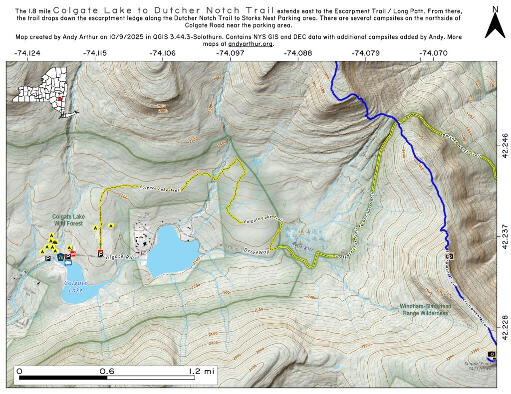 Colgate Lake Maps, Photos, Videos, Aerial Photography, Charts Andy
