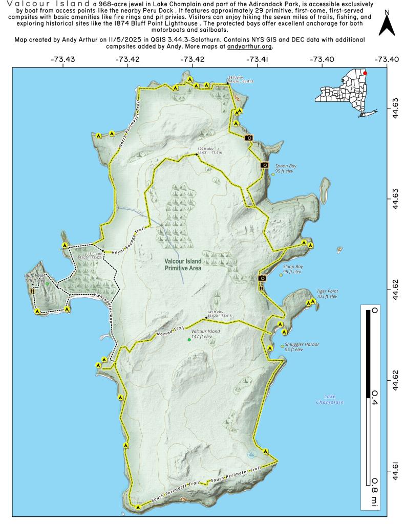 Valcour Island Maps, Photos, Videos, Aerial Photography, Charts