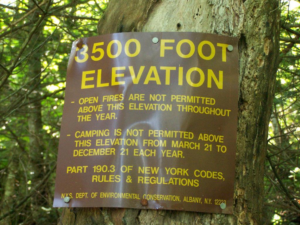 Photo 3500 Feet Elevation Marker Andy