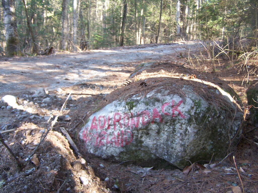 Photo Adirondack Homeland Rock at Crane Pond Road Andy