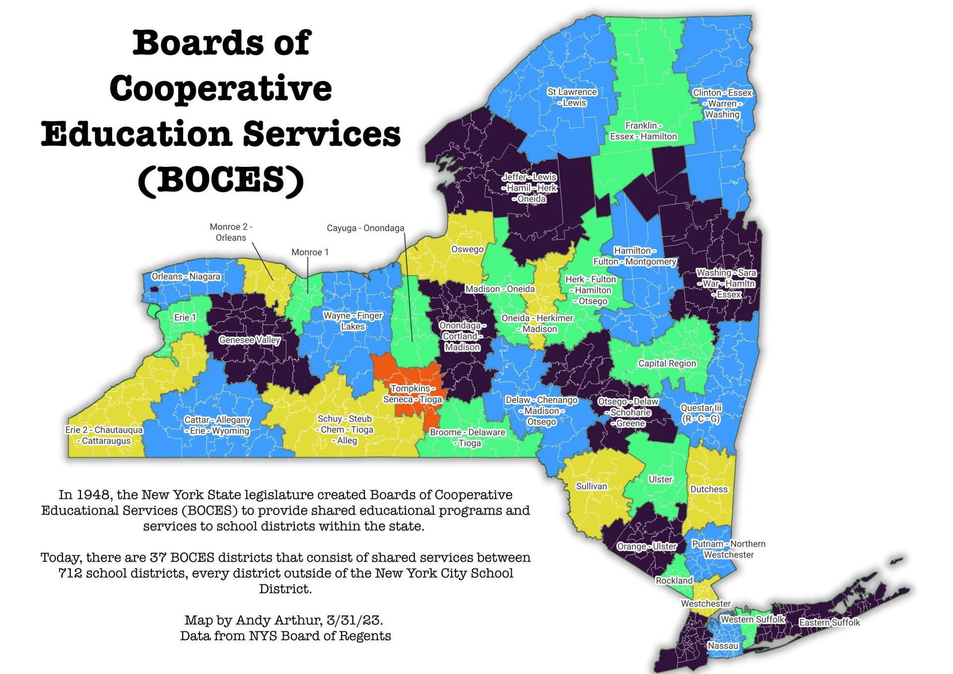 Thematic Map BOCES Districts Andy