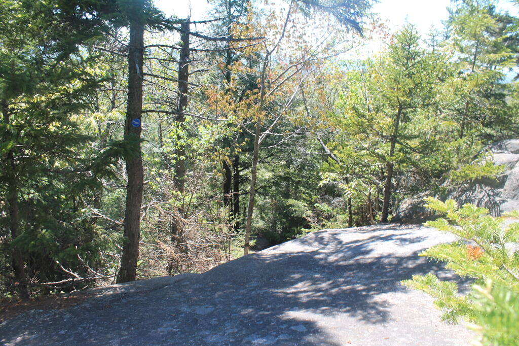 Photo Heading Down One of Many Stone Ledges Andy