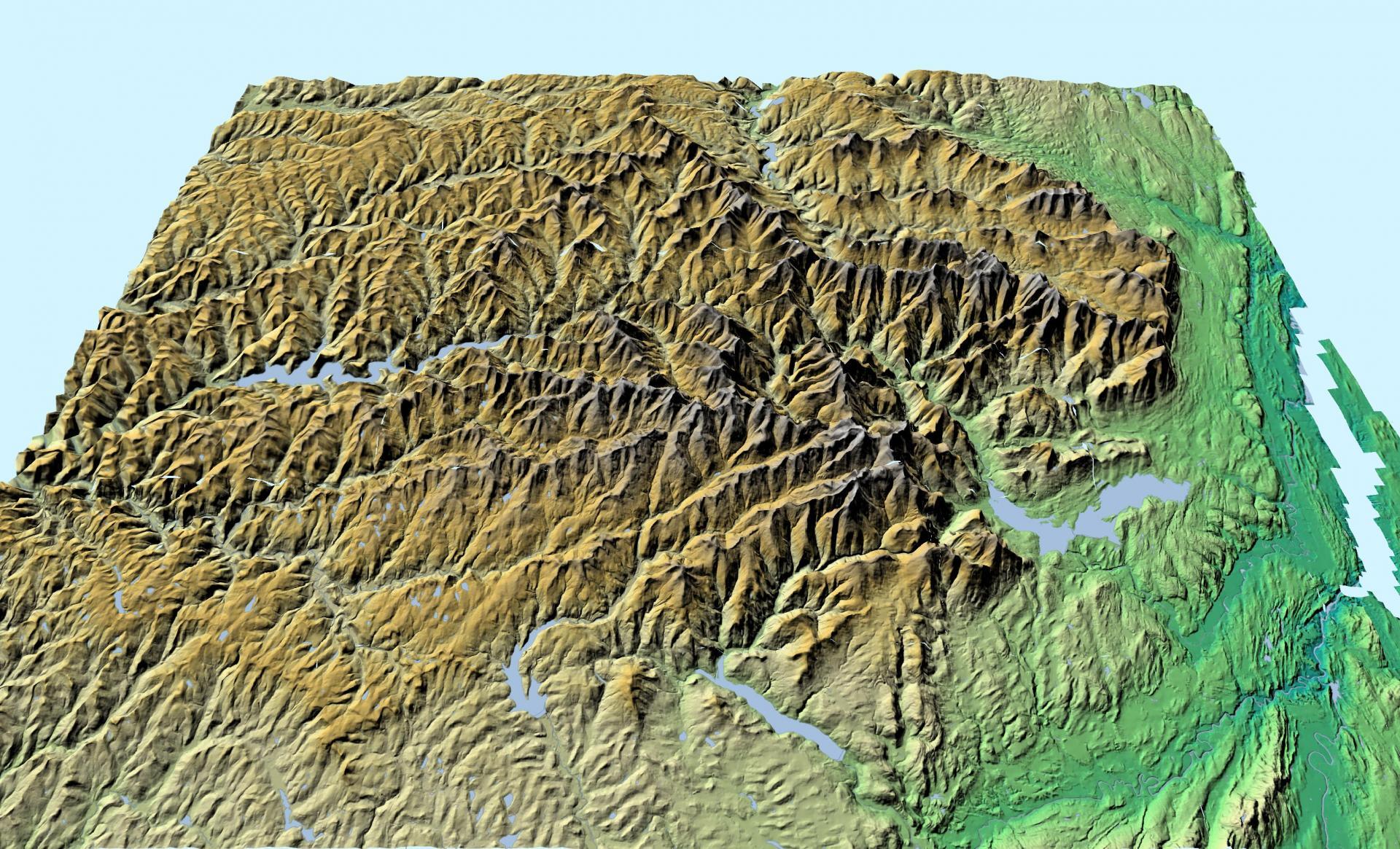 Terrain Map Catskill Mountains Terrian Andy